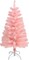 Pink Tabletop Hinged Christmas Tree (3ft Pink) 16"D x 16"W x 36"H